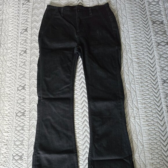 We The Free Denim - We The Free Level Up Slit Slim Jeans Pitch Black Size 28 Inseam 32 NWOT